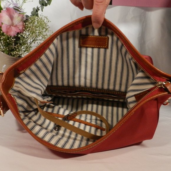 Dooney & Bourke Nylon HoBo - Raspberry mark on rt. - Picture 4 of 9